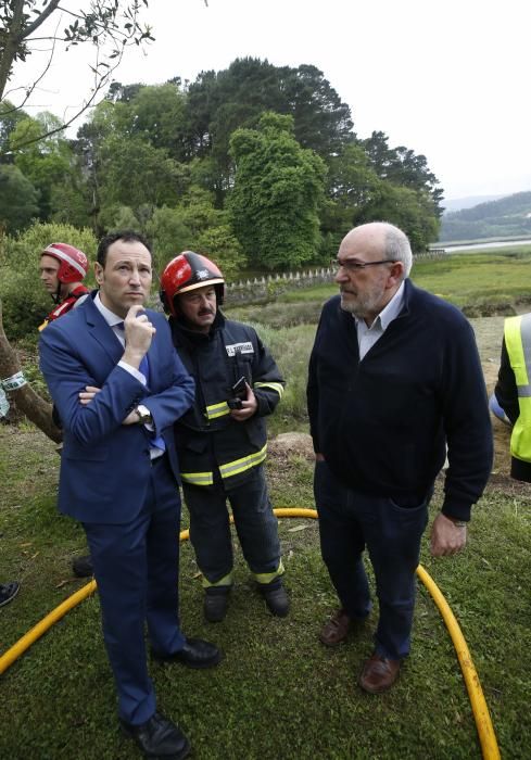 Doble simulacro de emergencias en Asturias: un accidente de avión y un gran incendio forestal