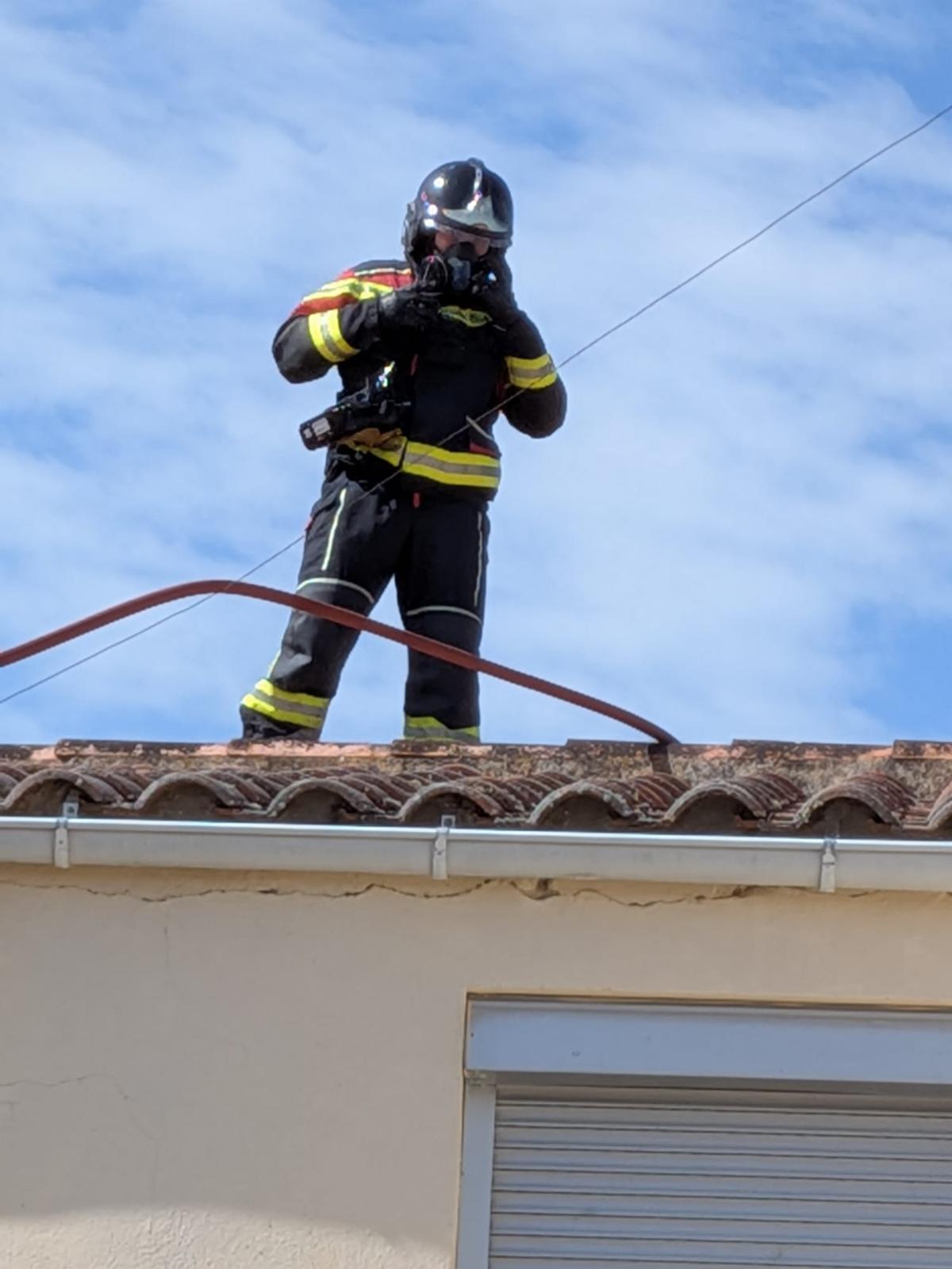 Actuación de los Bomberos en Sogo