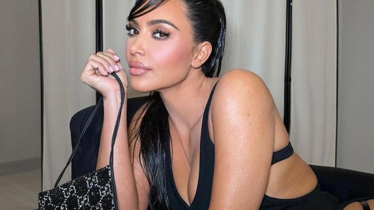 Kim Kardashian flequillo