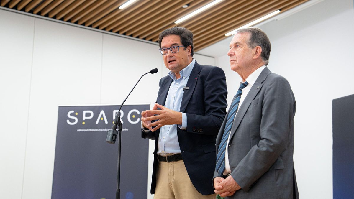 López y Caballero, esta mañana durante la rueda de prensa.