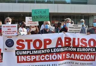 Enfado entre los interinos por la convocatoria de nuevas plazas en el Ayuntamiento de Zaragoza