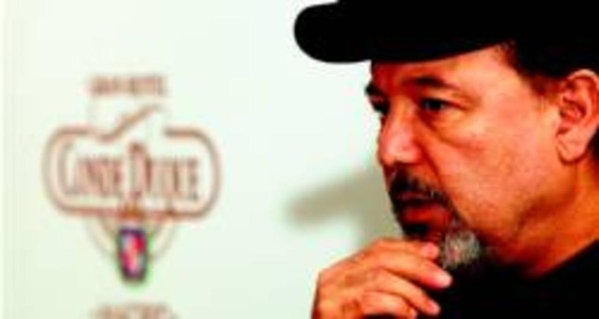 Rubén Blades, el 17 de juliol passat en un hotel de Madrid, on va presentar la gira europea.