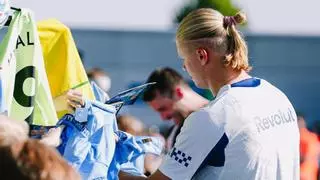 Haaland afina su puesta a punto para el Arsenal