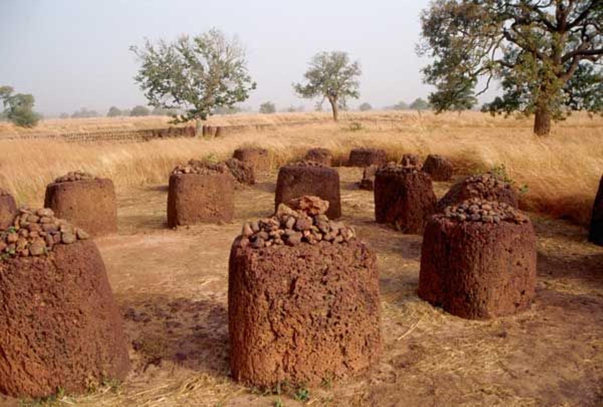 Círculos de piedra en Wassau, Gambia.