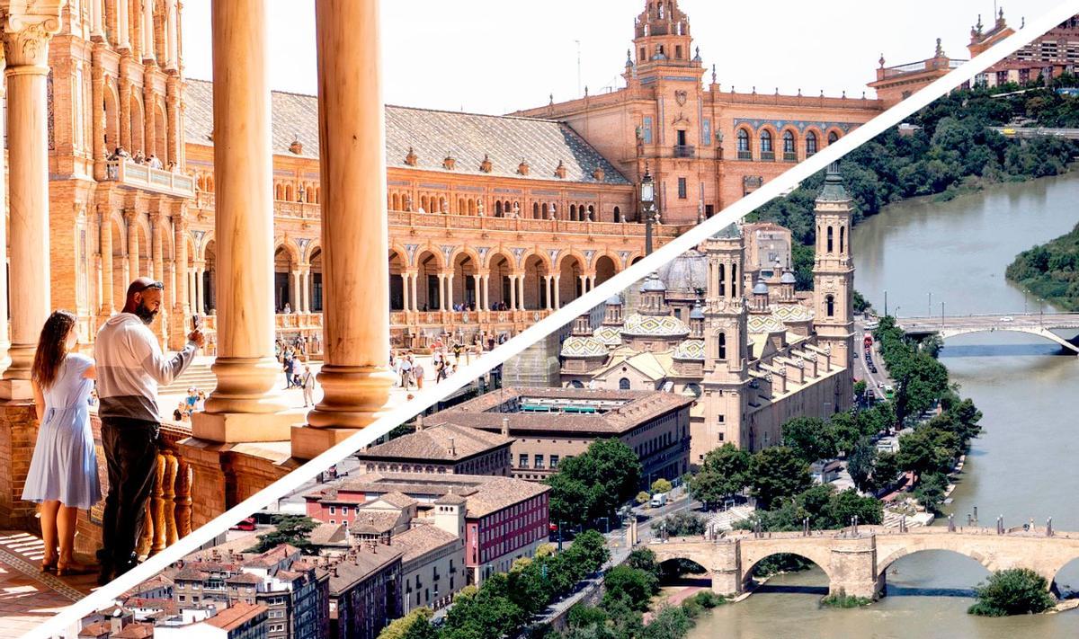 Los alcaldes de Zaragoza y Sevilla hablan del crecimiento poblacional de ambas ciudades