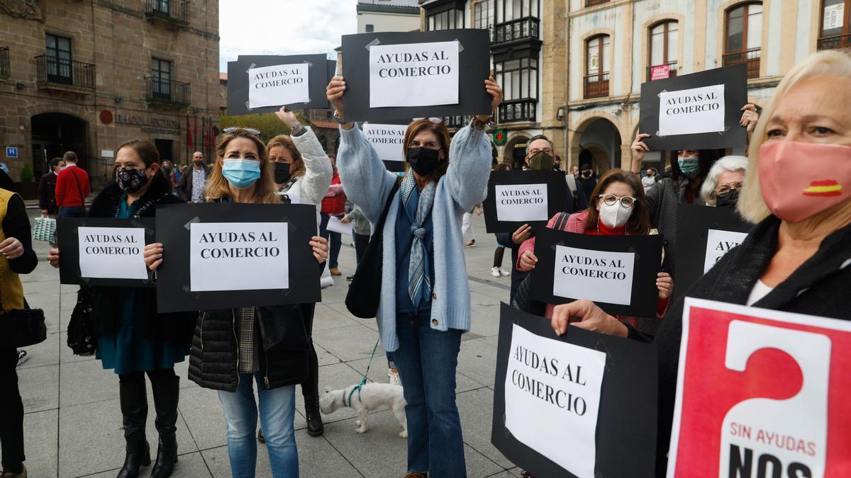 protesta pequeño comercio