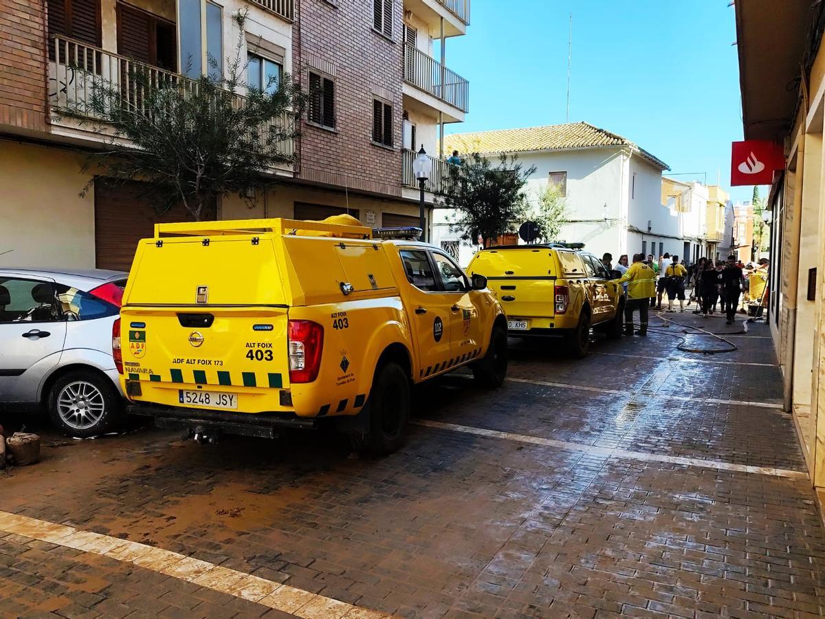 FOTOS | El bombero de Palma Xavier Fernández acude a Valencia para ayudar tras la catástrofe