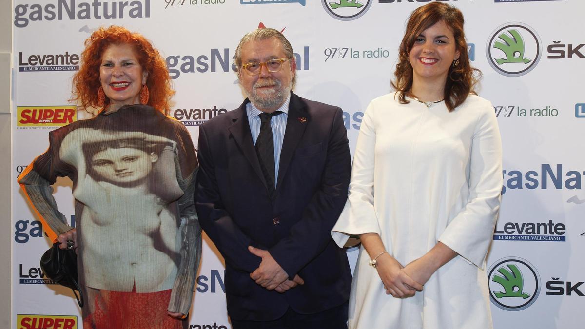 Carmen Alborch, Ramón Vilar y Sandra Gómez.