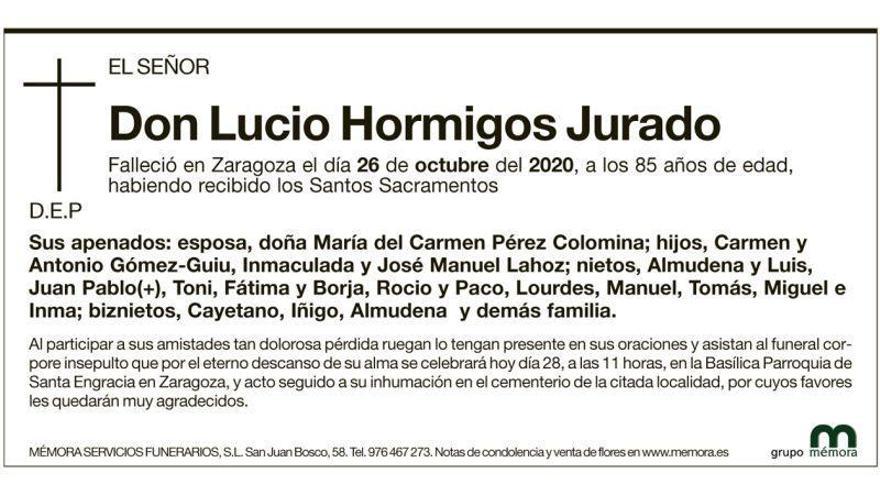 Lucio Hormigos Jurado