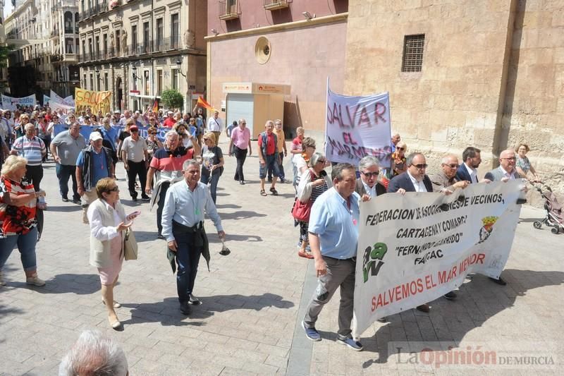 Los lodos del Mar Menor llegan a Murcia