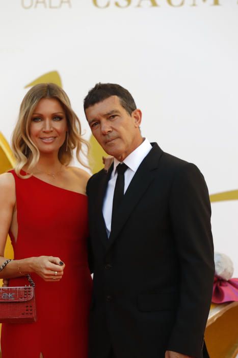 El actor malagueño, Antonio Banderas junto a su ...