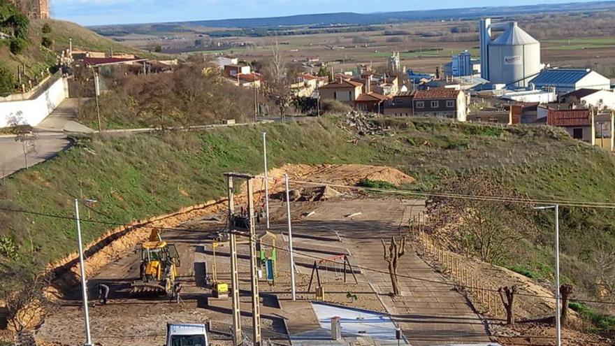 Las obras de la zona para autocaravanas de Toro, en la recta final