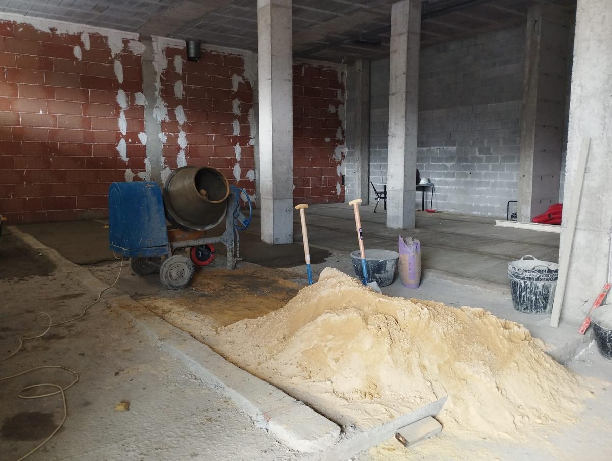 Obras en el local.
