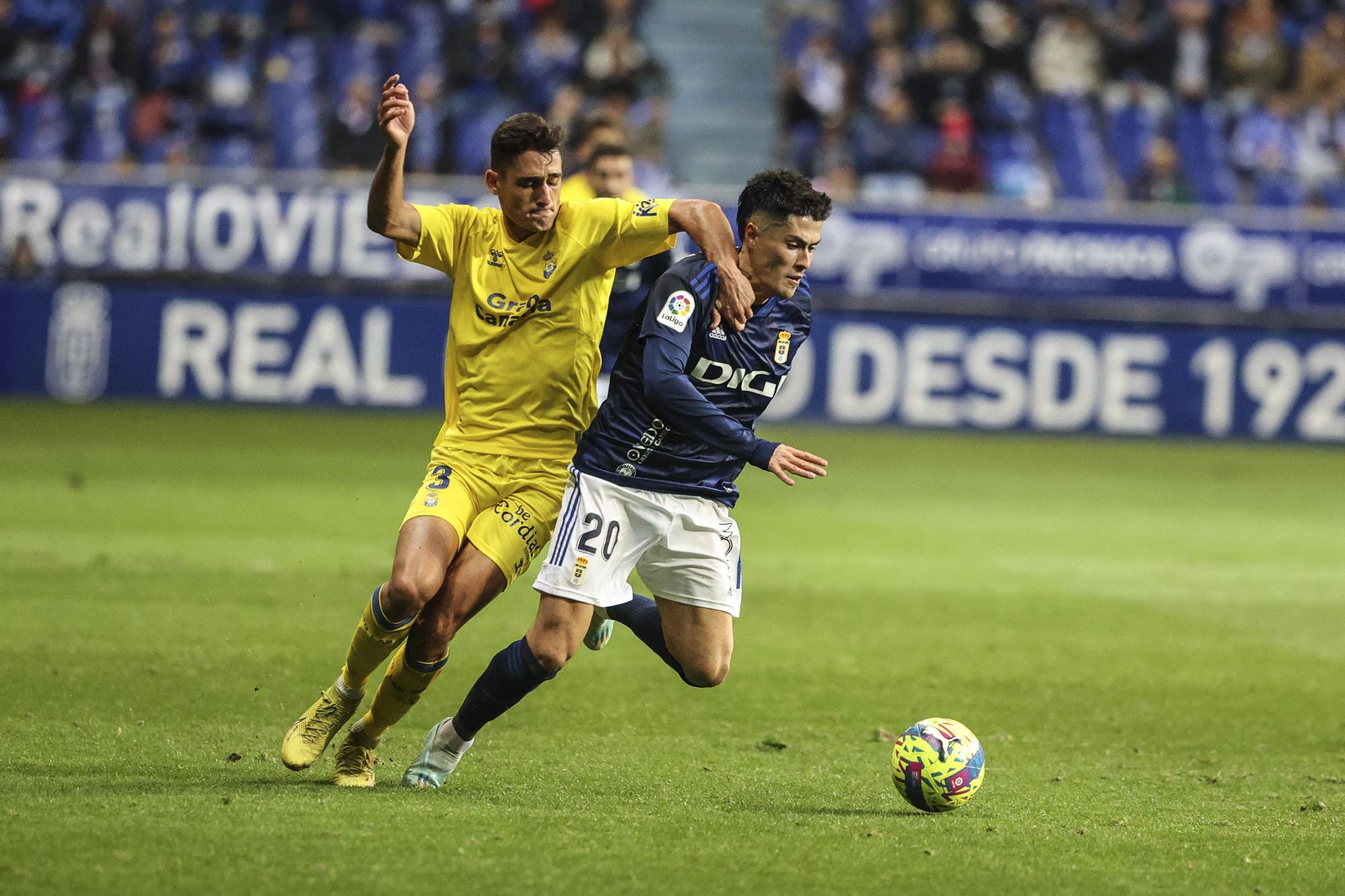 En imágenes: así fue el empate entre Real Oviedo y Las Palmas