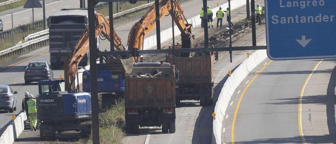 Las obras de ampliación de la autopista “Y” . | Miki López