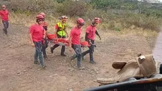Rescatada una senderista accidentada en La Palma