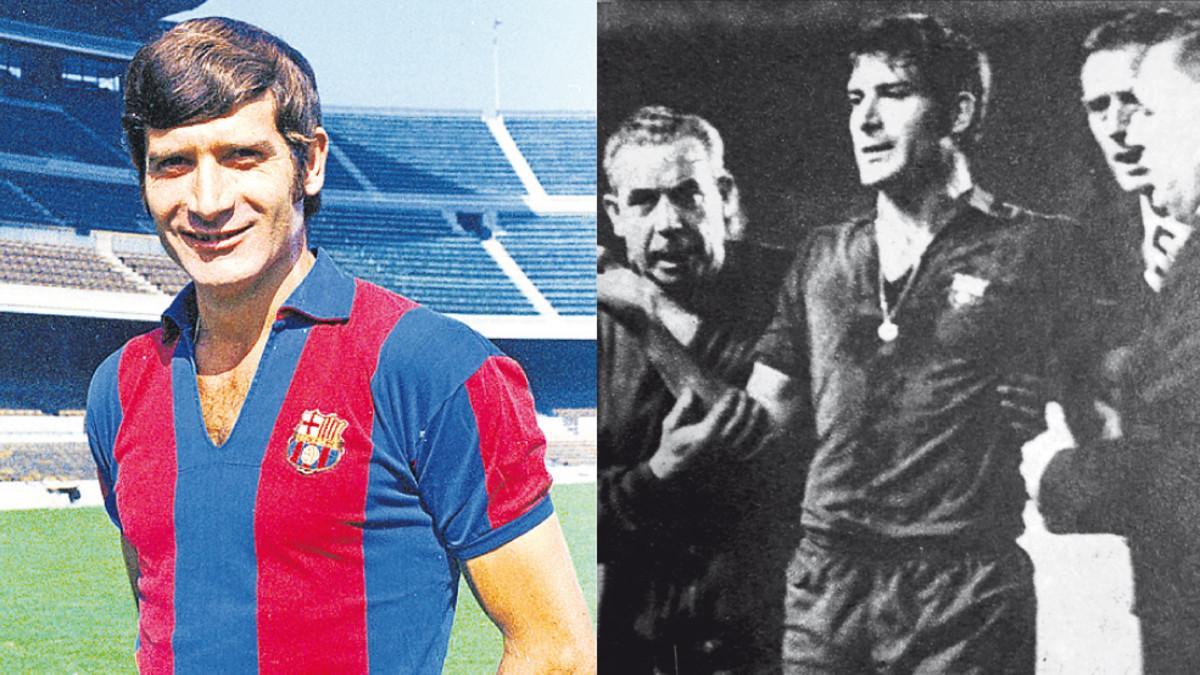 Eladio Silvestre, futbolista del Barça en la década de los sesenta