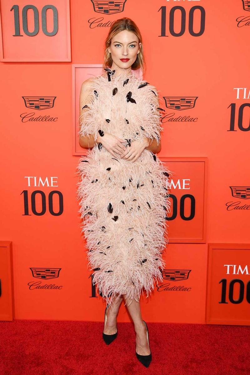 Martha Hunt de Jason Wu en la Gala 100 de la revista Time