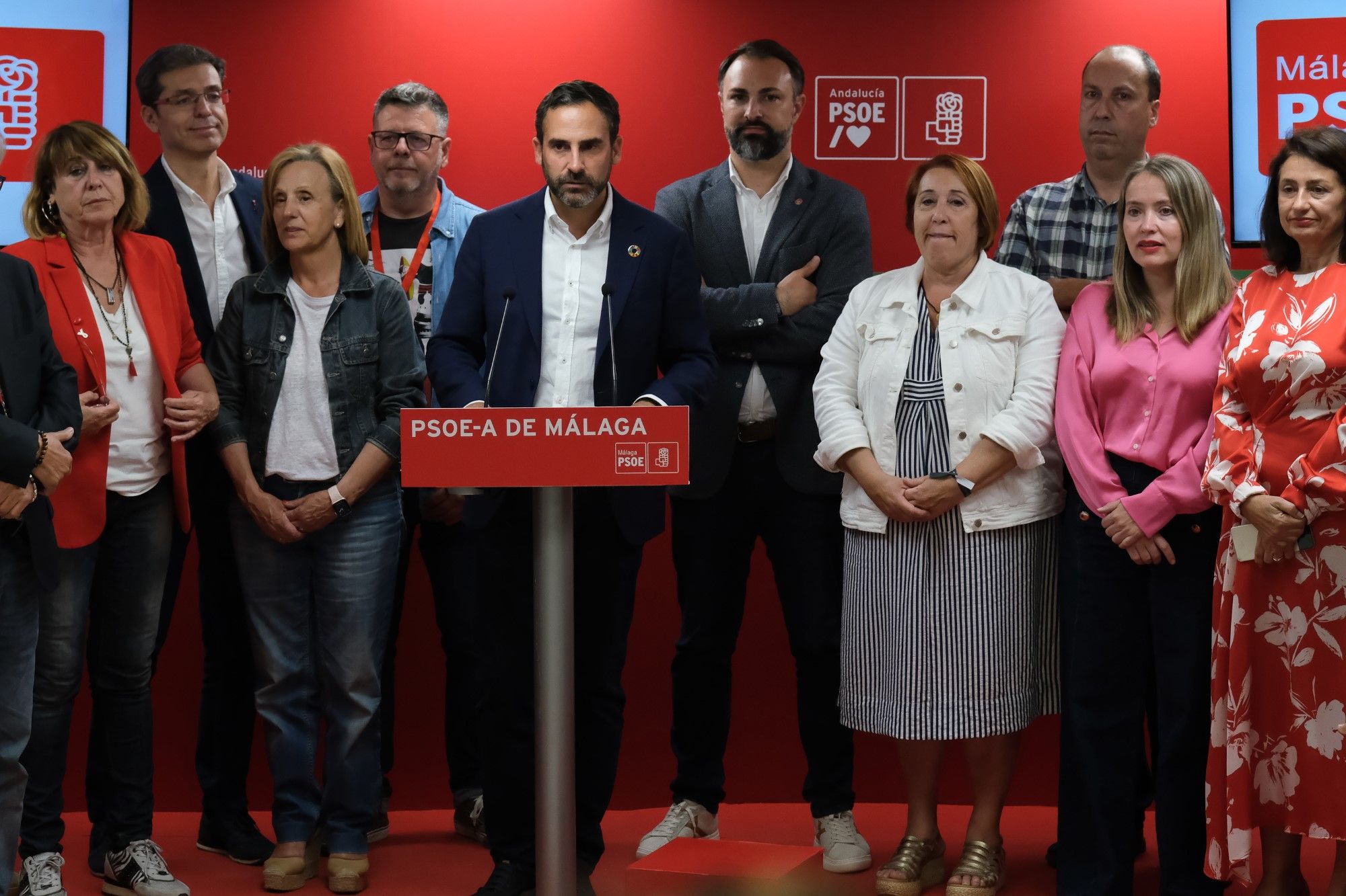 Imágenes de la noche electoral del 28M en el PSOE