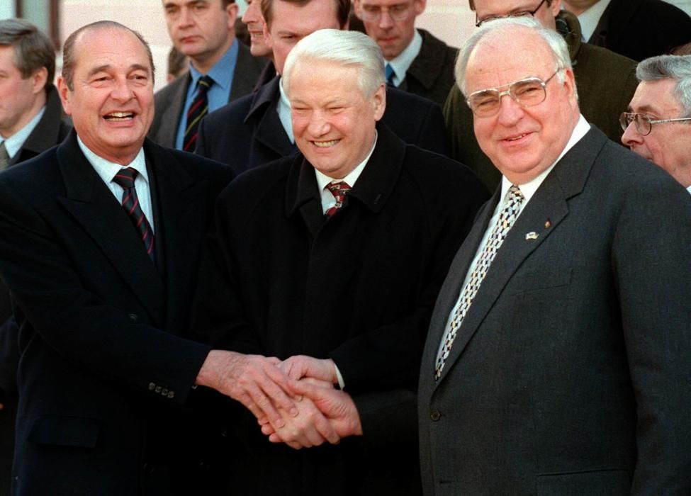 CHIRAC KOHL YELTSIN