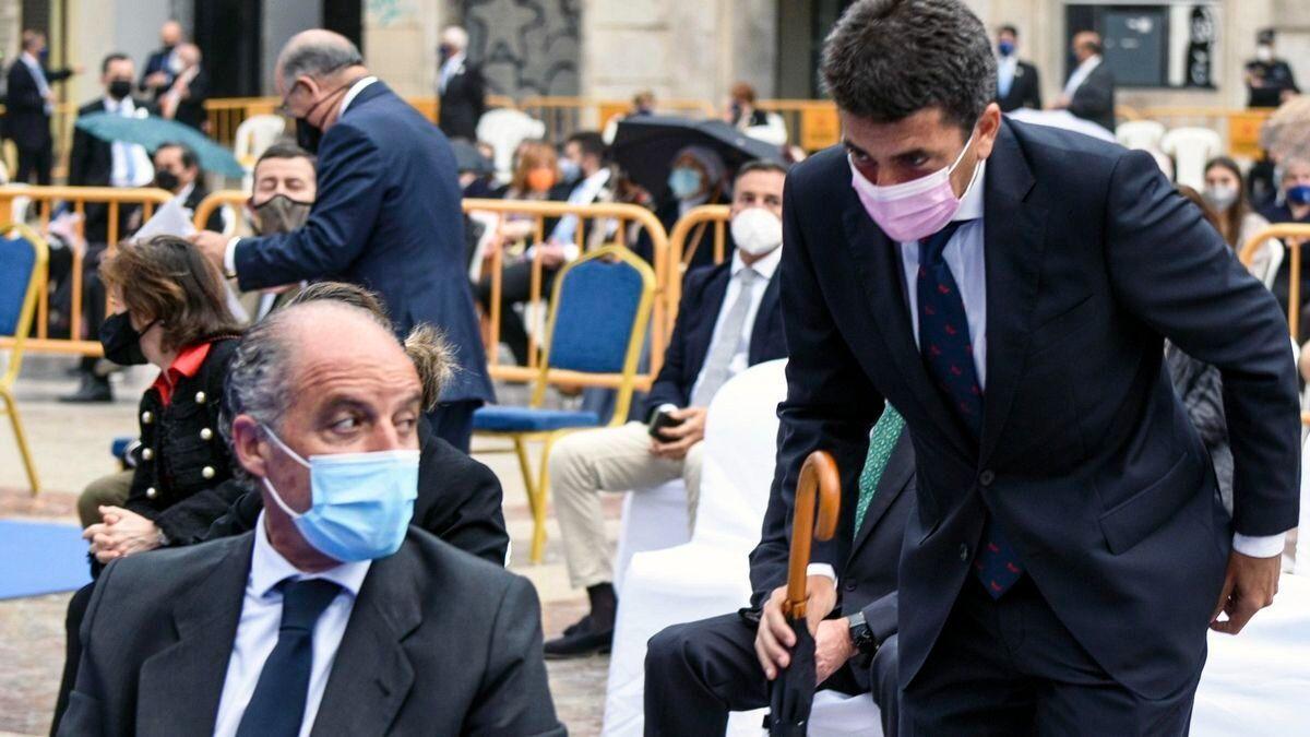 Camps y Mazón, en un acto en 2021