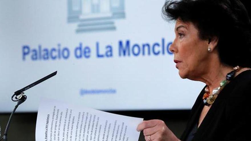 Isabel CelaÃ¡, en Moncloa.