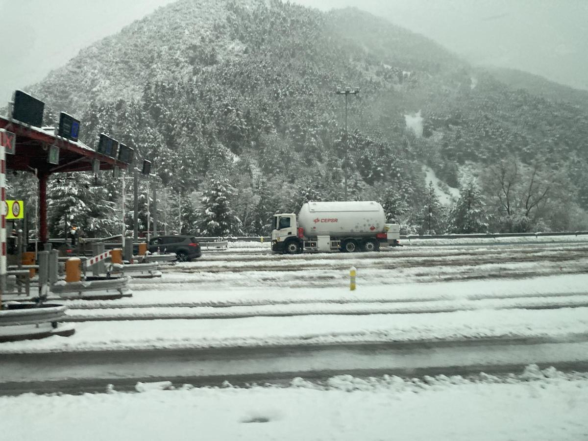 L'accés nord del túnel del Cadí aquest dimarts a la tarda