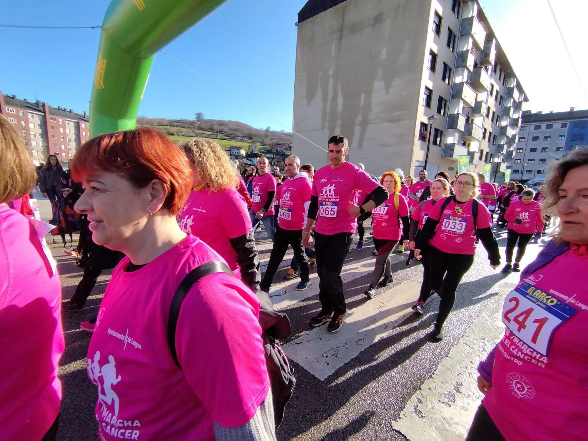 Primera carrera contra el cáncer en Langreo