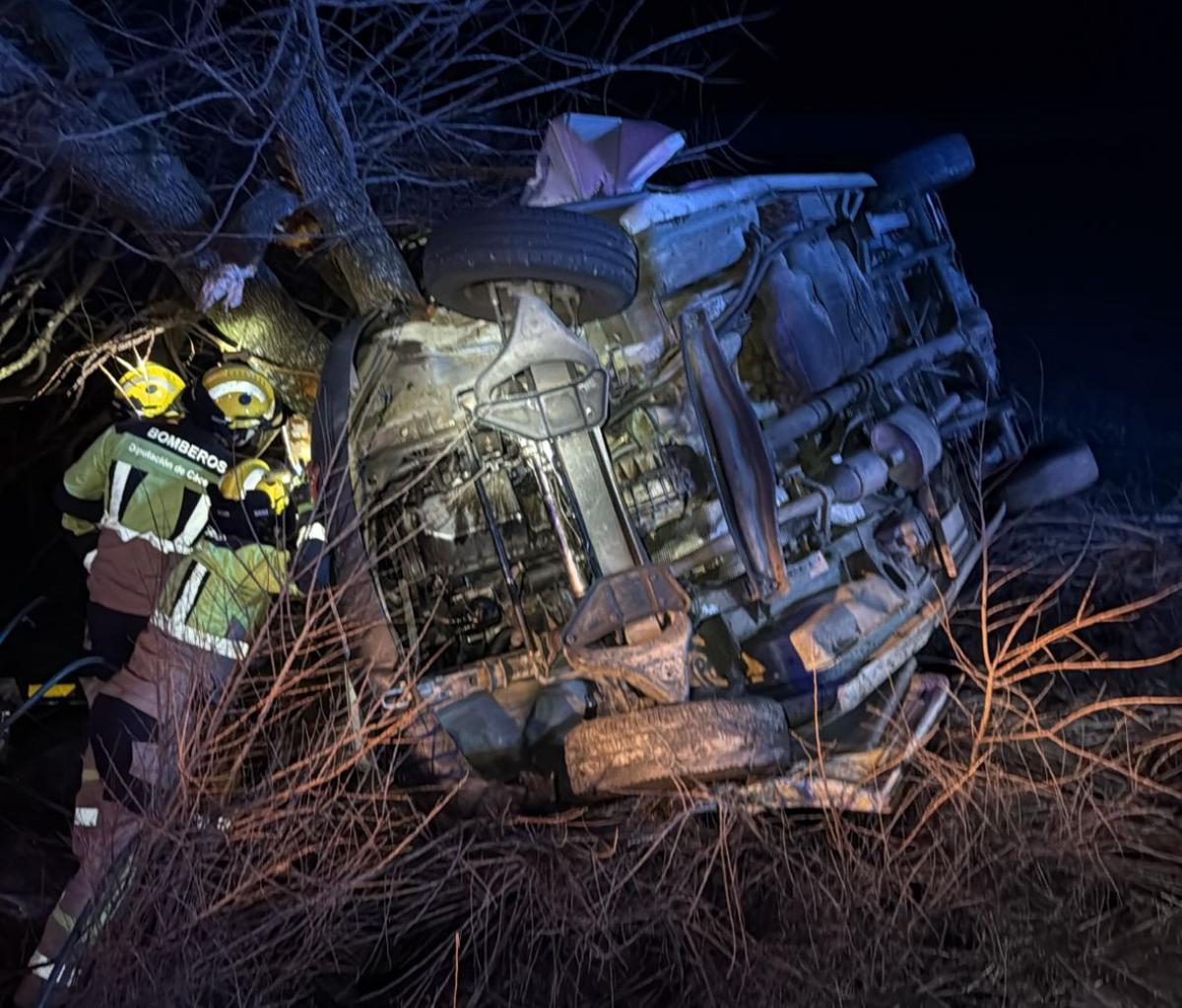 Imagen del vehículo accidentado.