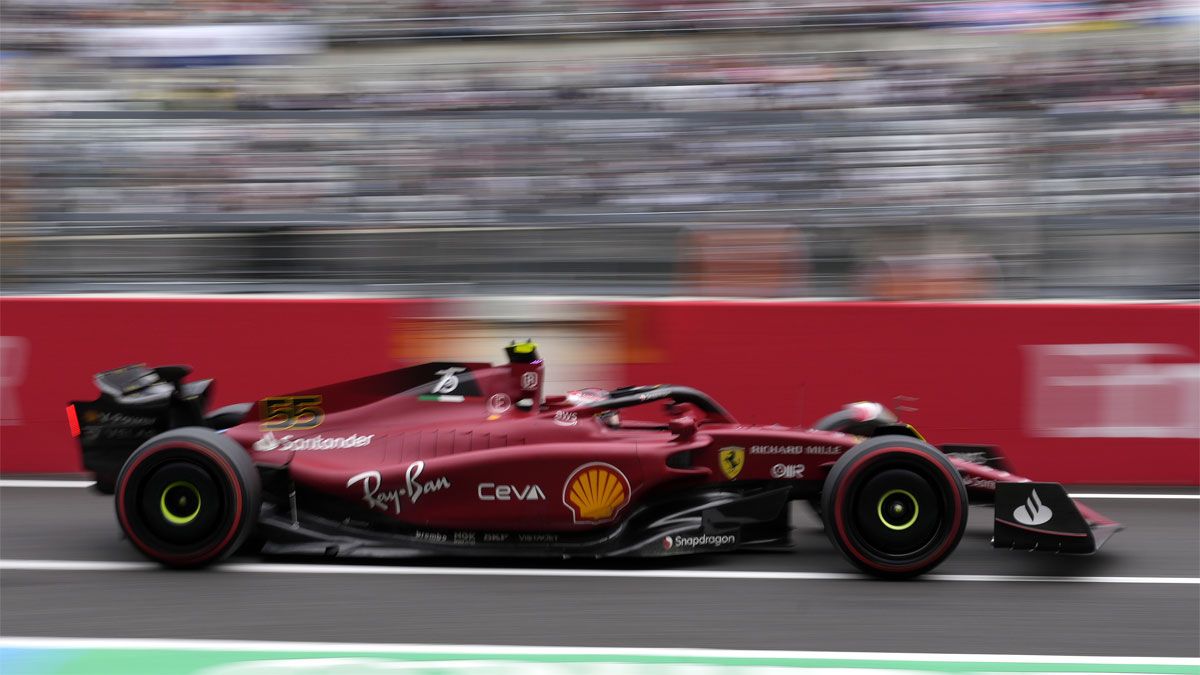 Carlos Sainz, durante la clasificación en Japón