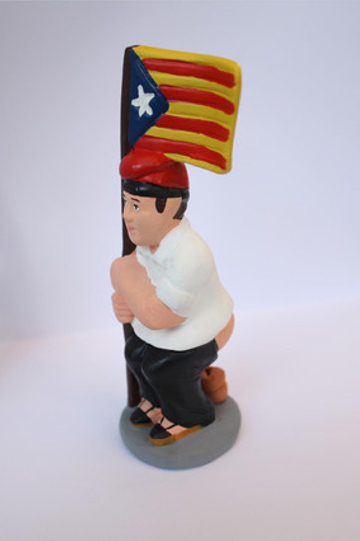 El caganer clàssic amb la bandera estelada és un dels més venuts del 2012.