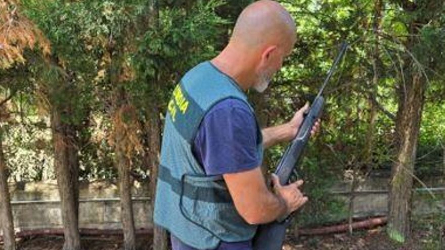 Imagen del arma intervenida.