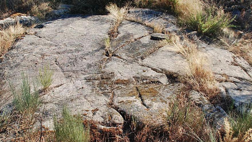 En el lagar rupestre se conserva una piedra aplanada de 5 por 5 metros.   | // APATRIGAL