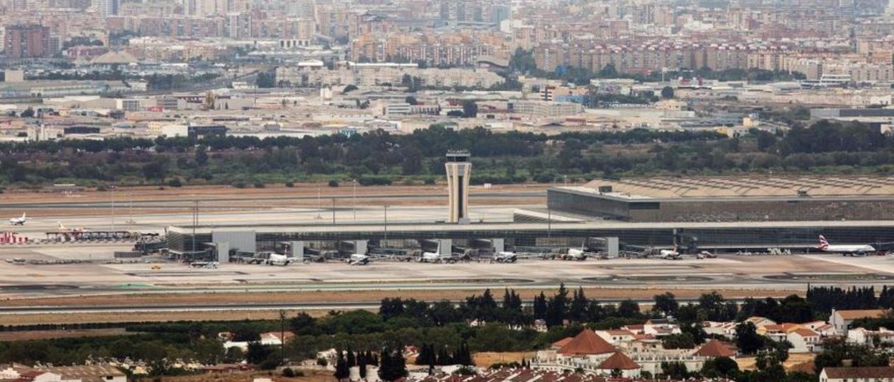 Vista del aeropuerto de Málaga.