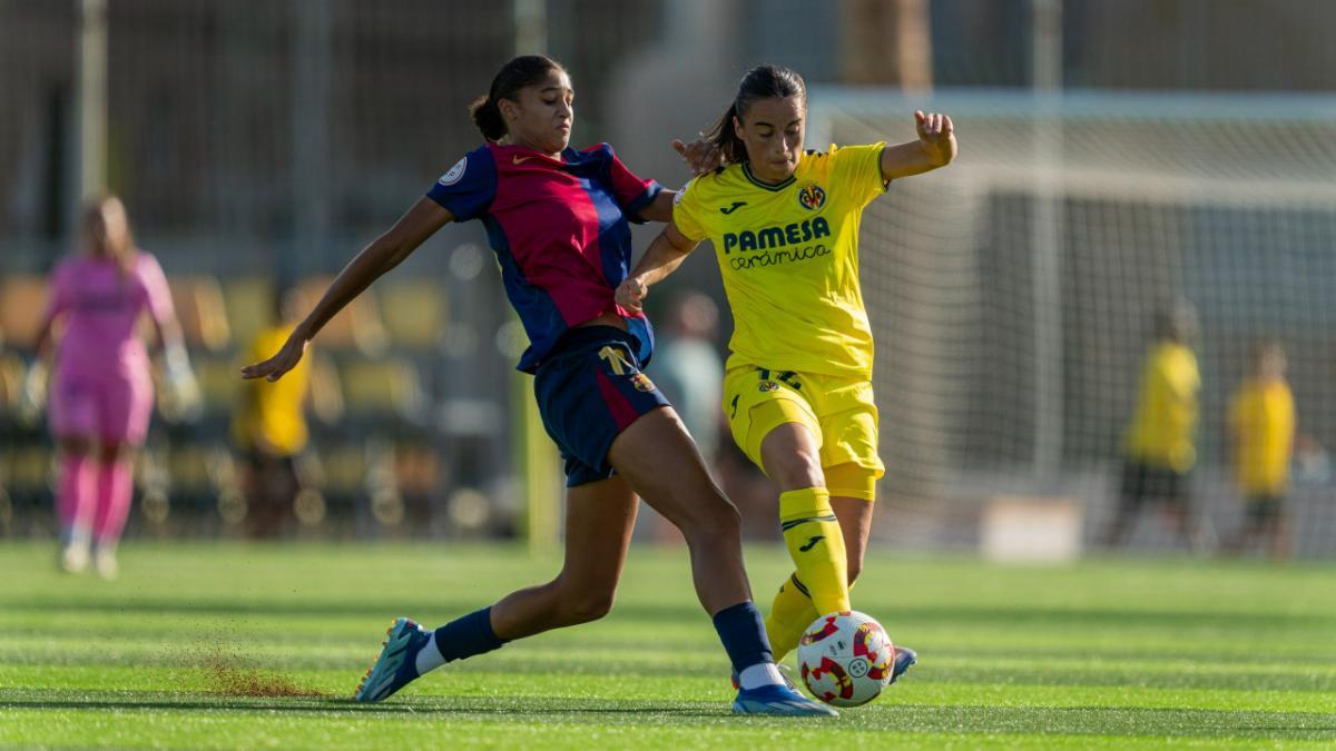 Sydney Schertenleib en su estreno con el Barça B