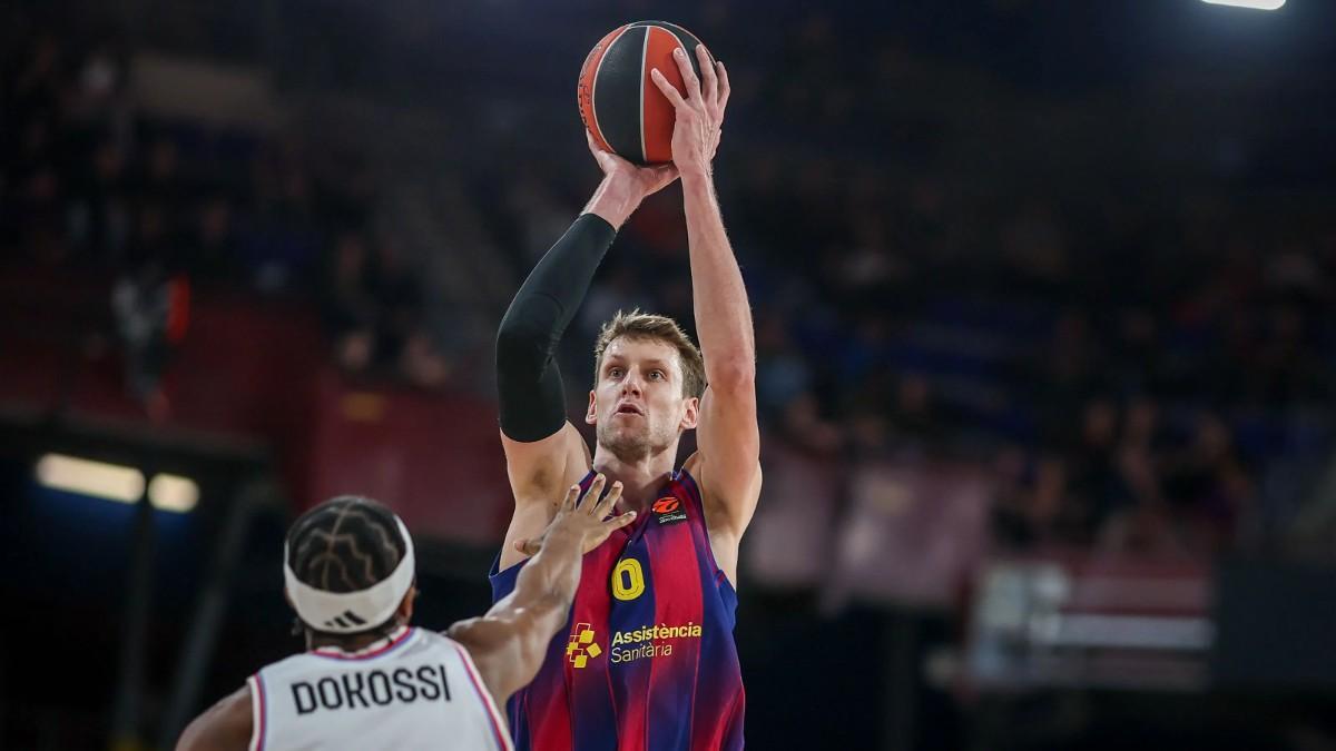 Jan Vesely, en el partido de Euroliga ante París