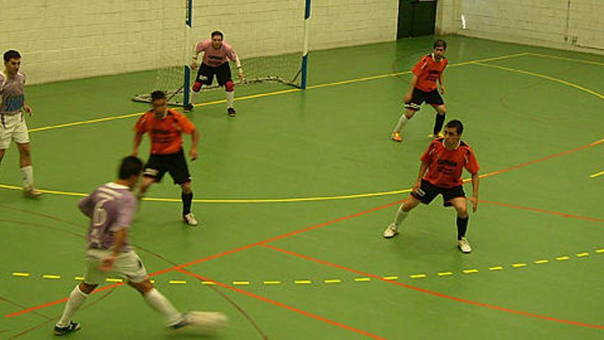 El equipo zamorano en un partido de la pasada temporada.