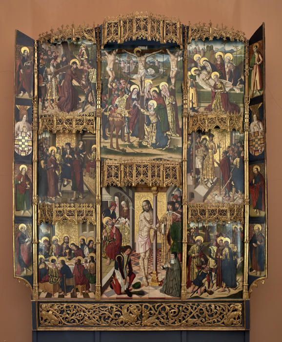 Retablo de la Flagelación de Leonor de Velasco, después de 1486 y antes de 1494Pintor del entorno del Maestro de la Visitación y Maestro de Oña (Fray Alonso de Zamora)