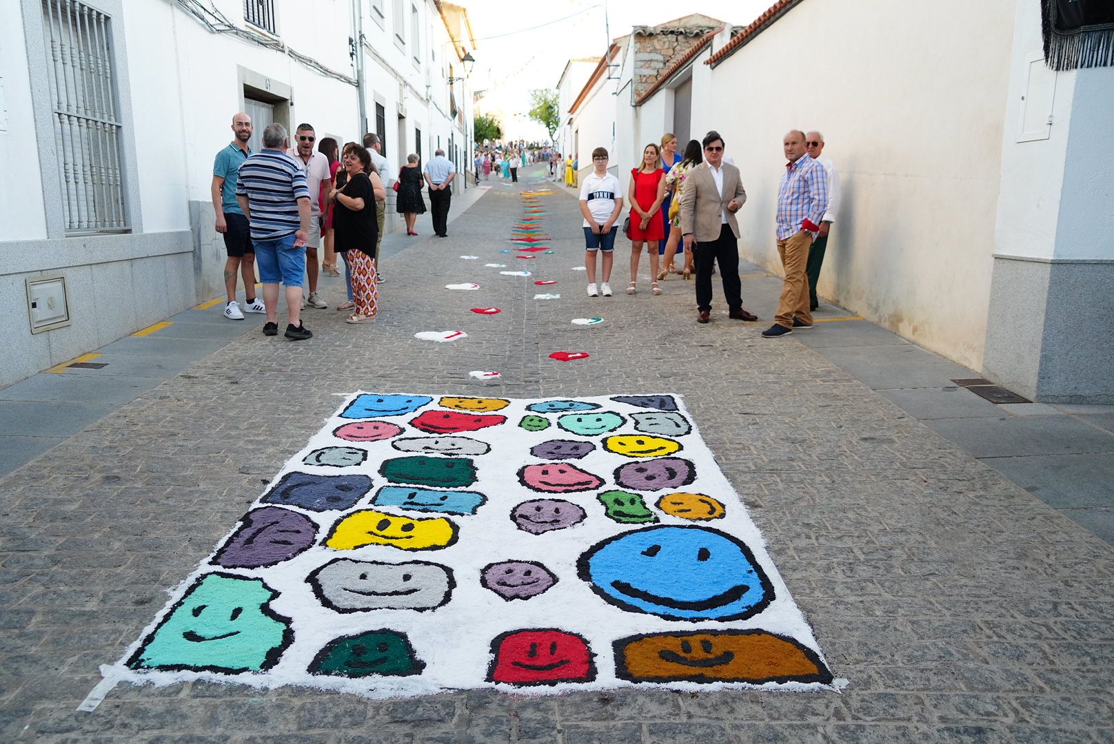 San Roque y alfombras de sal en Dos Torres