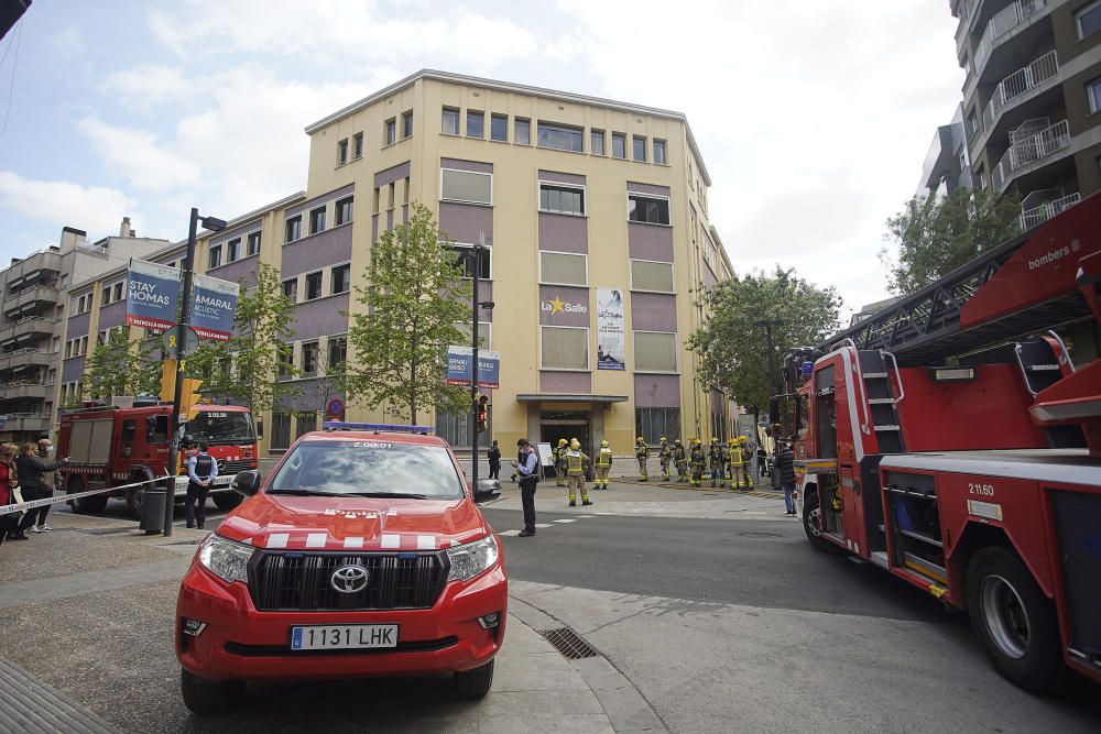 Incendi al col·legi La Salle de Girona