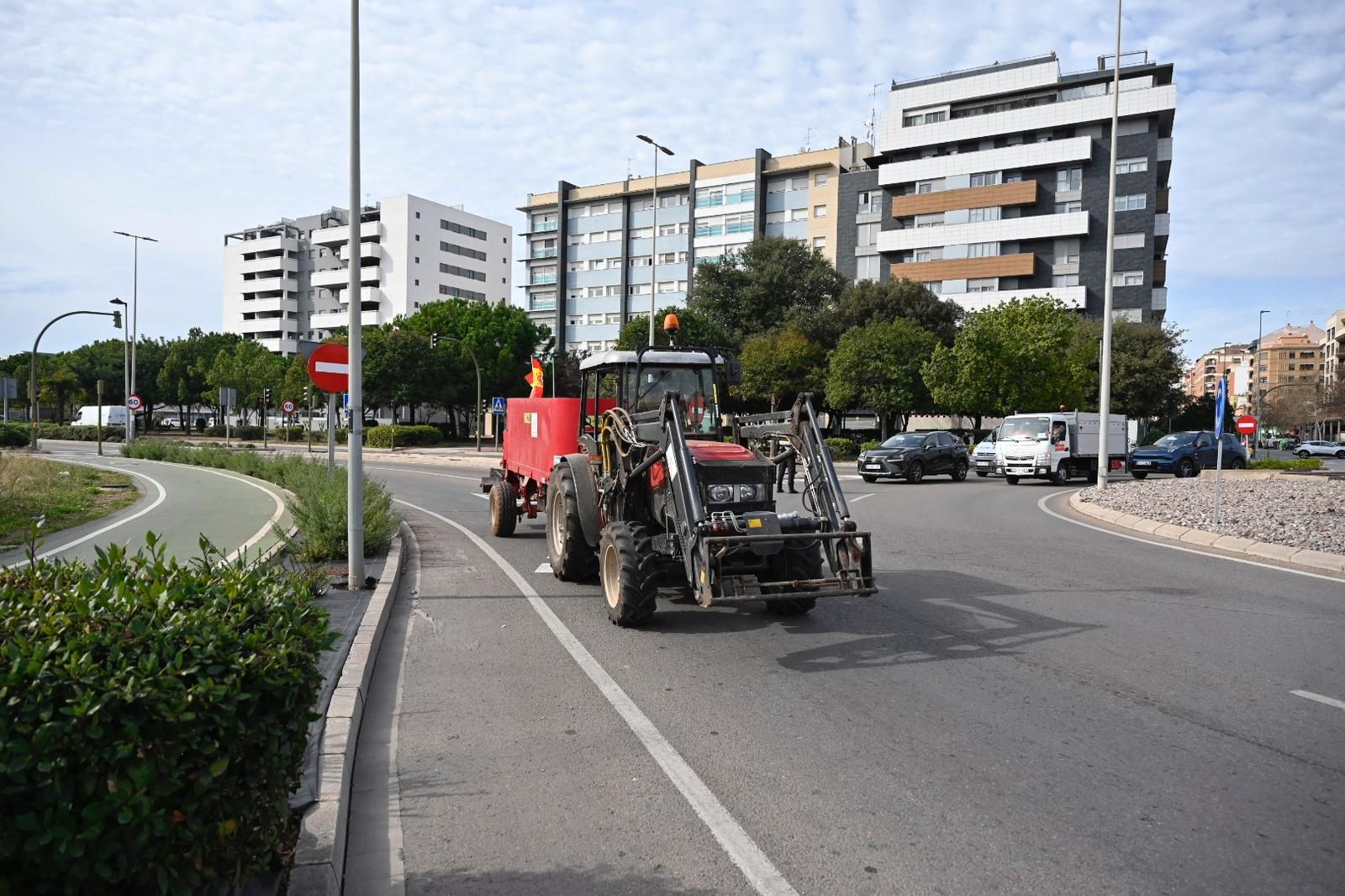 Tractorada en Castelló