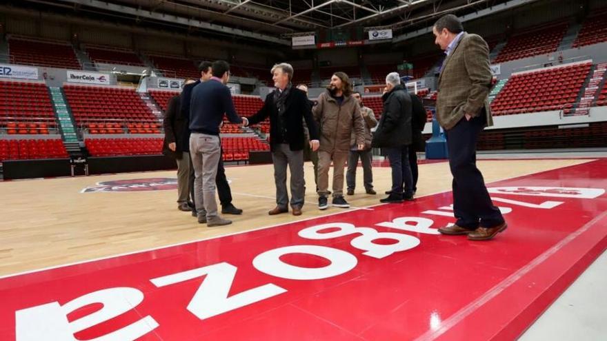 La delegación de la UEFA visita Zaragoza para cerrar los preparativos de la Final Four