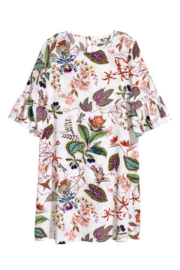 Vestido con estampado primaveral