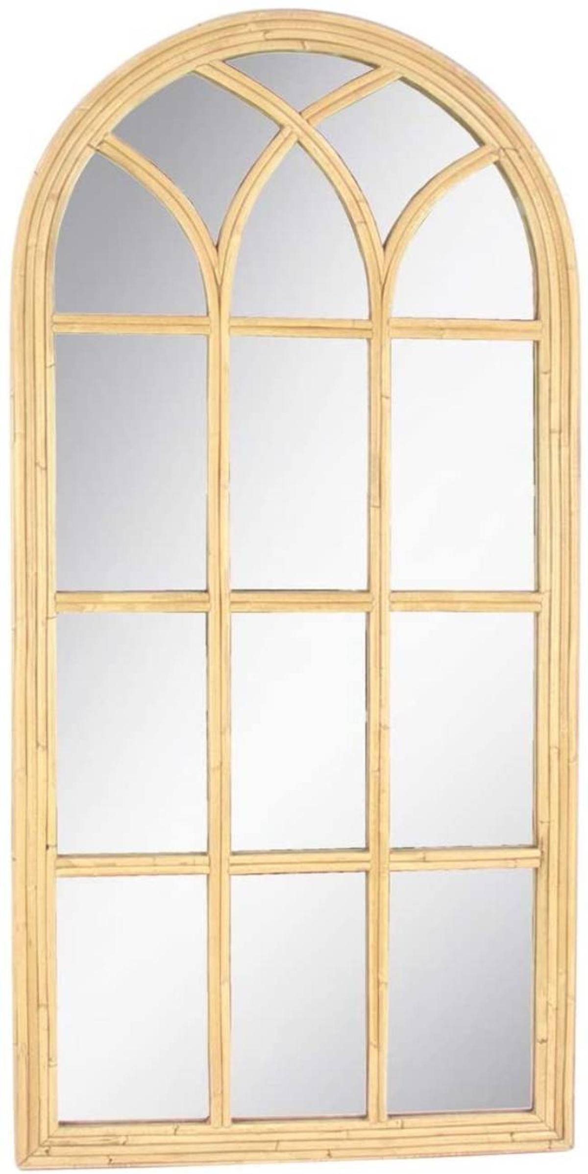 Espejo ventana de ratán