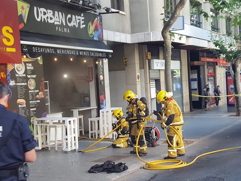 Incendio en el Urban Café de Palma