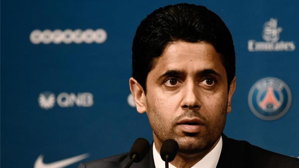 Nasser Al-Khelaifi, dueño del Paris Saint-Germain. Nasser Al-Khelaifi, dueño del Paris Saint-Germain.