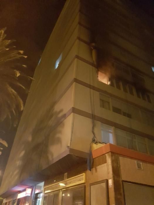 Incendio en la Avenida Escaleritas