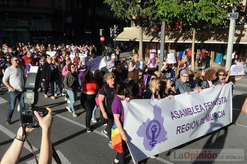 Manifestación contra la violencia patriarcal en Murcia