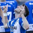 Alberto Toril dedica al cielo uno de los 4 goles en tres partidos que lleva con el Hércules.