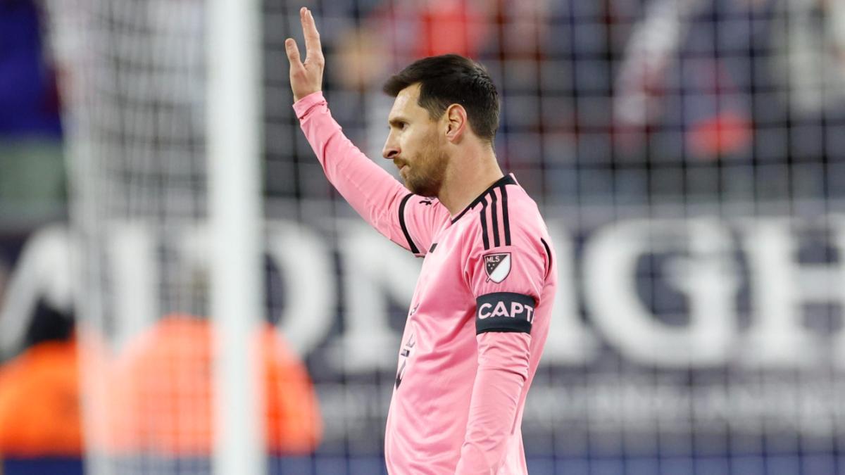 Lionel Messi con la camiseta del Inter de Miami esta temporada